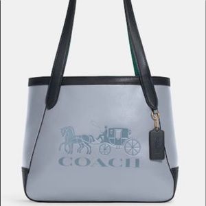 Coach Tote 27 in ColorBlock with Horse and Carriage